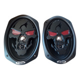 Parlantes Boss 6x9 600w Calabera Con Led Roja Ritmica