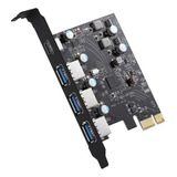 Tarjeta De Expansión Pci-e A Usb 3.0 De 4 Puertos