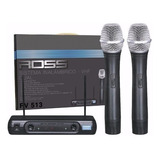 Microfono Inalambrico Ross Fv-513 Doble De Mano+envio