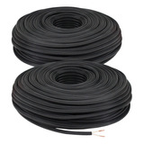 Pack 2 Rollos Cable Uso Rudo 2x14 Total 200m Exteriores Casa