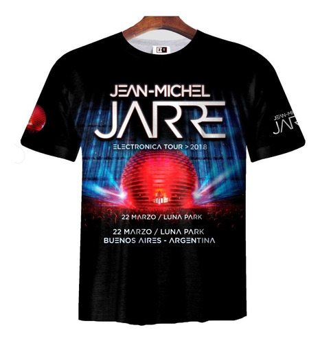 Remera Zt-0032 - Jean-michel Jarre Electrónica Tour Argentin