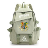 Mochila Escolar Con Estampado De Harry Potter Color Índigo