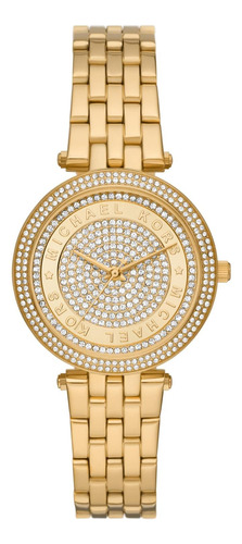 Reloj Dorado Para Mujer Michael Kors Mk4673 Darci Cristales