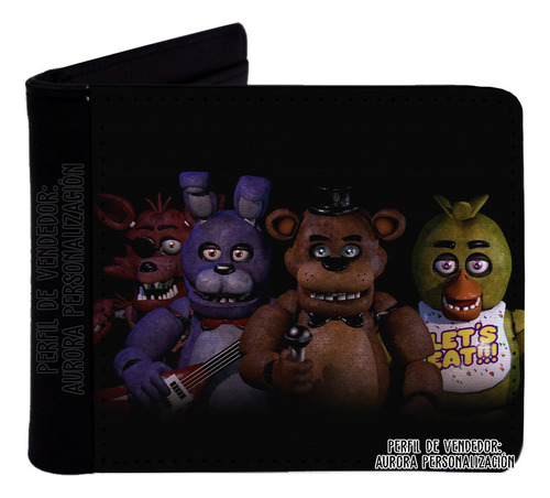 Billetera Cartera Cuero Sintético Five Nights At Freddy's 05