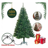 Árvore De Natal 120cm - 380 Galhos Puro Luxo Pé De Metal