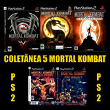 Kit 5 Jogos Mortal Kombat - Ps2