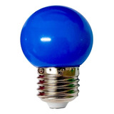 Gota Led 2 Watts Azul Lámpara 220v Guirnalda Color Rosca E27