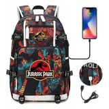 0 Mochila Escolar Para Estudiantes De Jurassic Park Usb Head