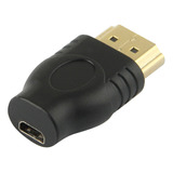 Gold Plated Hdmi 19 Pin Male To Micro Hdmi Female Adapter