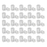 50 Unidades De Cubos De Plástico Transparente, Caixas De Pvc