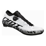 Zapatilla Ciclismo Ruta Dmt Kr1 Blanca Suela En Carbono