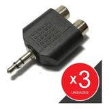 Adaptador Miniplug 3.5 Macho Stereo / Rca Hembra Stereo X3