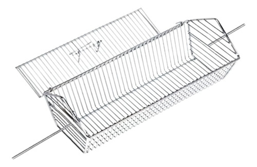 Grelha Cesto P Espeto Giratório,coraçãozinho, Carne E Frango