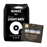 Sustrato Tierra Light Mix 50l + Try Pack Indoor Biobizz