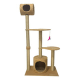 Arranhador Torre Para Gatos Poste Sisal Brinquedo Mdf