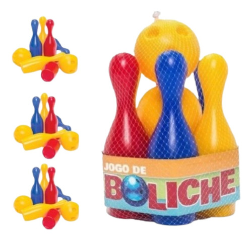 Jogo De Boliche Infantil Brinquedo Menina/menino + 2 Bolas 