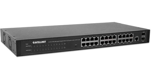 Switch 24 Pts Gbit Intellinet 560917 Ethernet 2 Pts Sfp