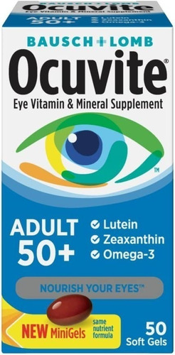 Bausch + Lomb Ocuvite Adult 50+ Vitaminas Para Ojos 50 Softg