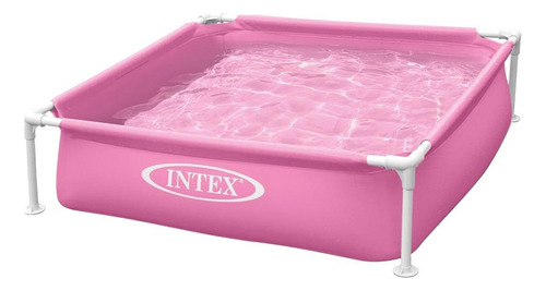 Piscina Infantil Estrutural Armação Frame Rosa 342l Intex