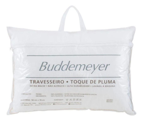 Kit 3 Travesseiros Toque De Pluma 50x70cm - Buddemeyer