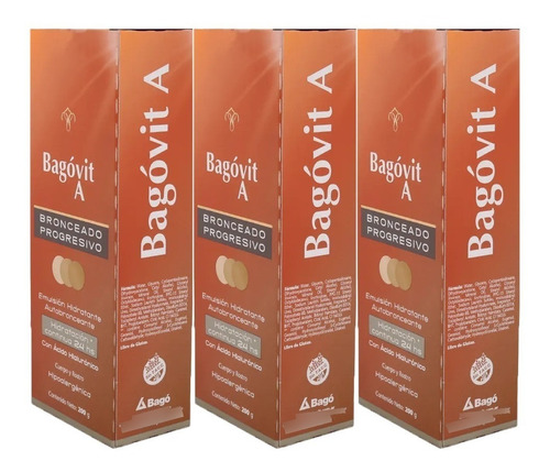 Bagovit A Autobronceante Emulsión Hidratante 200 G Promo X 3