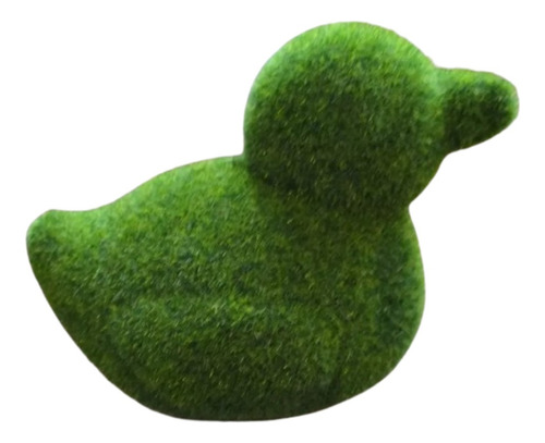 Decoración De Patos Y Gallinas Cubierta De Musgo Verde