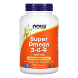 Now Foods Super Ômega 3-6-9 1200mg  180 Soft Importado