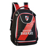 Mochila Grande Escolar Colegial Club River Plate Lic Oficial