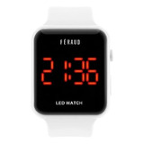 Reloj Feraud Hombre Digital Led Rectangular Blanco F5530wh