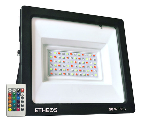 Reflector Led 50w Rgb Exterior Alta Potencia Colores Control