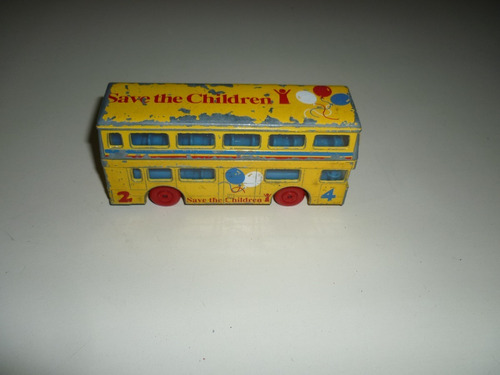 Matchbox Super King, Bus De Dos Pisos. Usado.