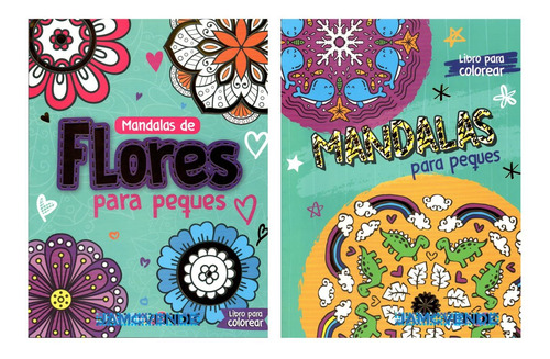 Libros De Mandalas, Flores Y Animales Para Niños Colorear 6+