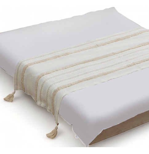 Piecera Pie De Cama Boho Bordada Cama King Y 2 Plazas