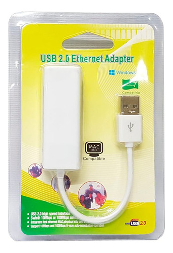 Adaptador De Red Rj45 Por Usb Mlc