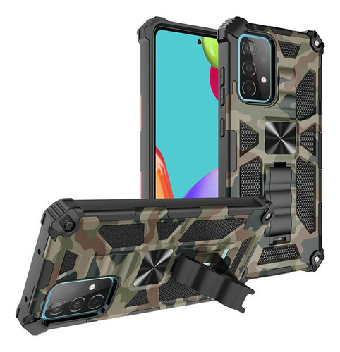 Funda De Teléfono Anticaída De Camuflaje Para iPhone 0779