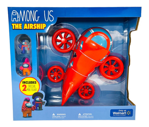 Among Us Dirigible Con 2 Fíguras Set Exclusivo Original