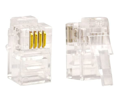 Conector Rj10 Pack 50 Unidades Rj9/rj10/rj22 Auricular