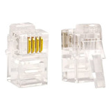 Conector Rj10 Pack 50 Unidades Rj9/rj10/rj22 Auricular