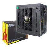 Fonte Alimentação Gamer 550w Bivolt 80plus Bronze Silencioso Cor Preto