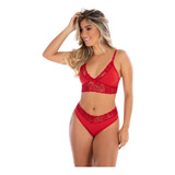 Kit 5 Conjunto Sem Bojo Menina Moça Calcinha Grande Feminino