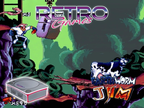 Retrogames Con 4000 Juegos + Earthworm Jim Snes Rtrmx