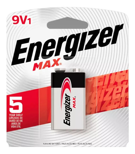 Bateria Alcalina 9v Energizer Max Pack 5 Unidades