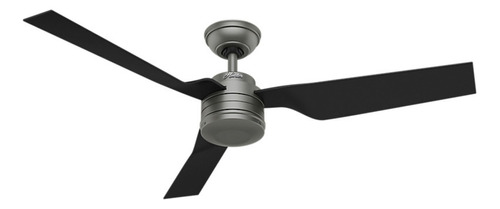 Ventilador De Techo Hunter 50259 Cabo Frio Matte Silver 52 