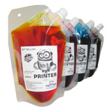 4 Tintas Printer Compatible Para Epson L395 L495 L575 250ml