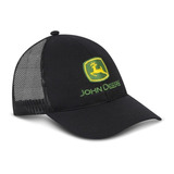 Gorra Nacional John Deere Negra  Malla Negra