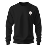 Sudadera Sweater Bordado Logo Craneo Logo Militar Punisher 