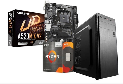 Pc Completa Armada Gamer Amd Ryzen 5 4600g 8gb Ssd 240