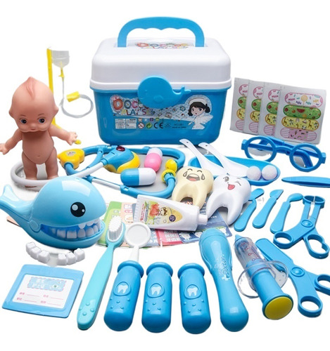 Kit De Médico Para Niñas, Kit De Dentista Con Estetoscopio