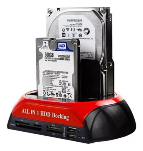 Hd All In 1 Hdd Docking Usb 2,0 3.0 Sata Backup Leitor