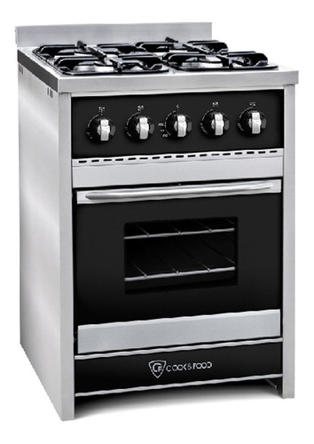 Cocina Horno Tst Chiara 60 Cm Negra Semi Industrial